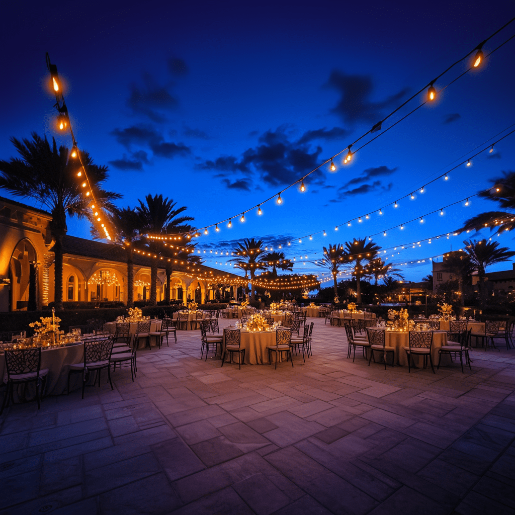 exterior event lighting